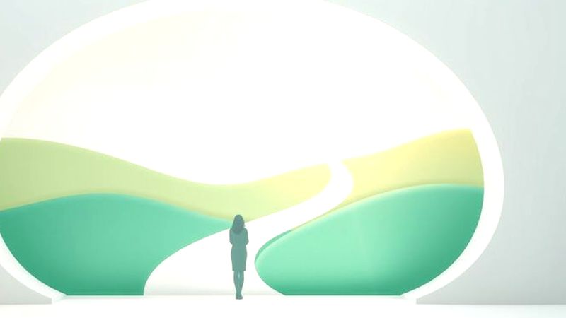 Figura solitaria irradia paz interior