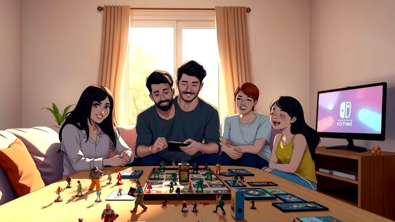 Un salón tranquilo comparte juegos y alegría