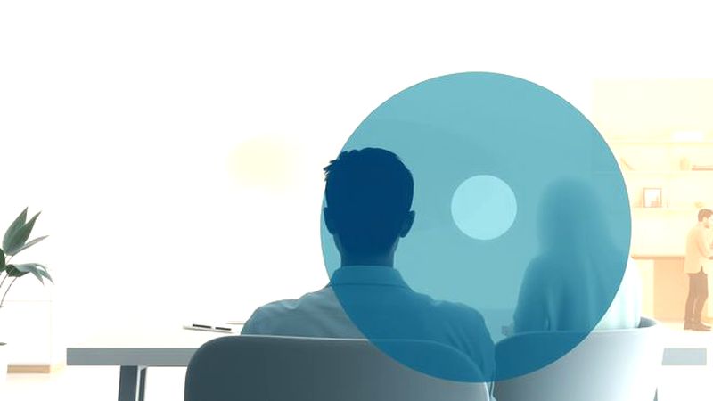 Reflexión serena en espacio iluminado y conectado