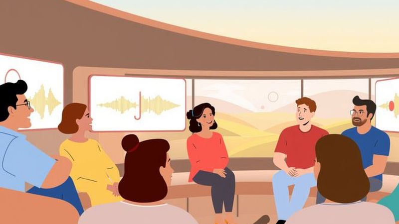 Una comunidad creativa se une en calma