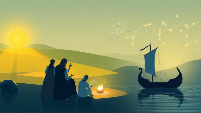 Un círculo de piedra ilumina el conocimiento compartido