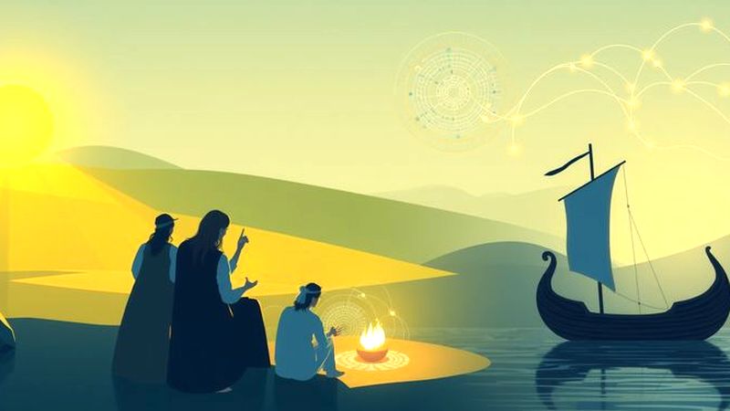 Un círculo de piedra ilumina el conocimiento compartido