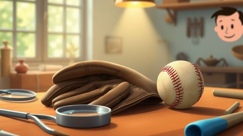 Un artesano examina con cuidado un guante antiguo