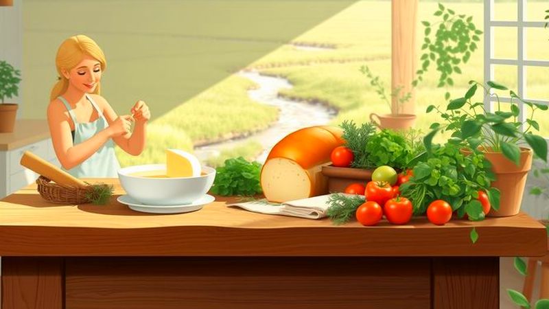 Una cocina serena celebra la abundancia
