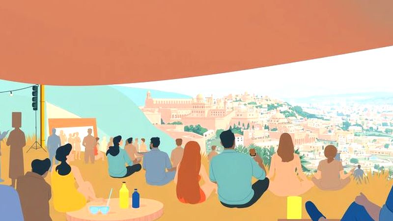 Un festival sereno y acogedor en la ciudad