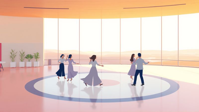 Un baile suave evoca unión y paz