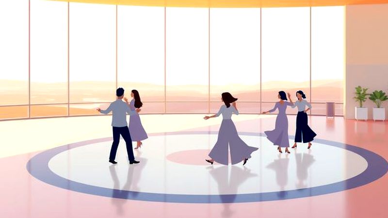 Un baile suave evoca unión y paz