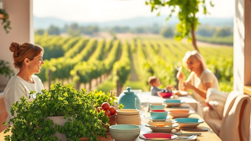 Una cocina acogedora celebra la alegría compartida