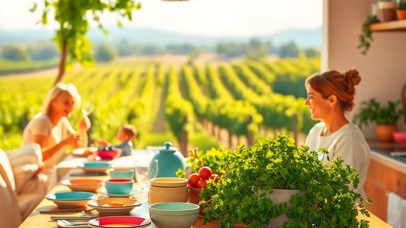 Una cocina acogedora celebra la alegría compartida