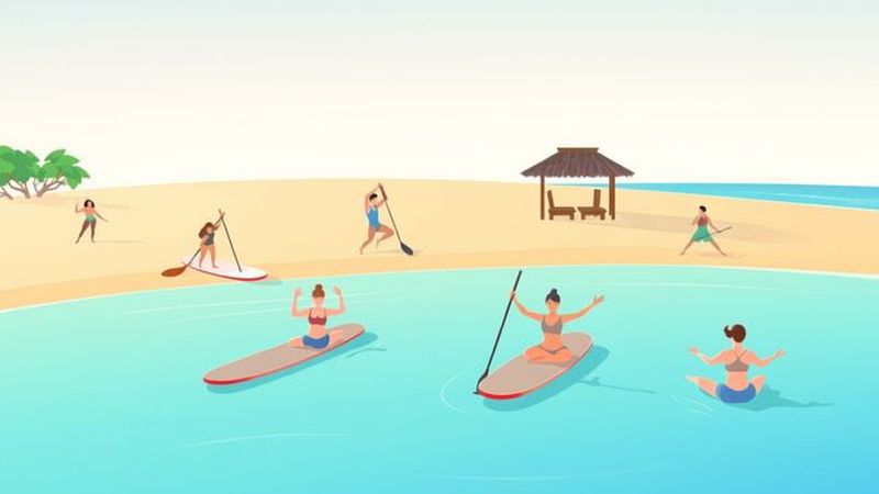 Una playa serena