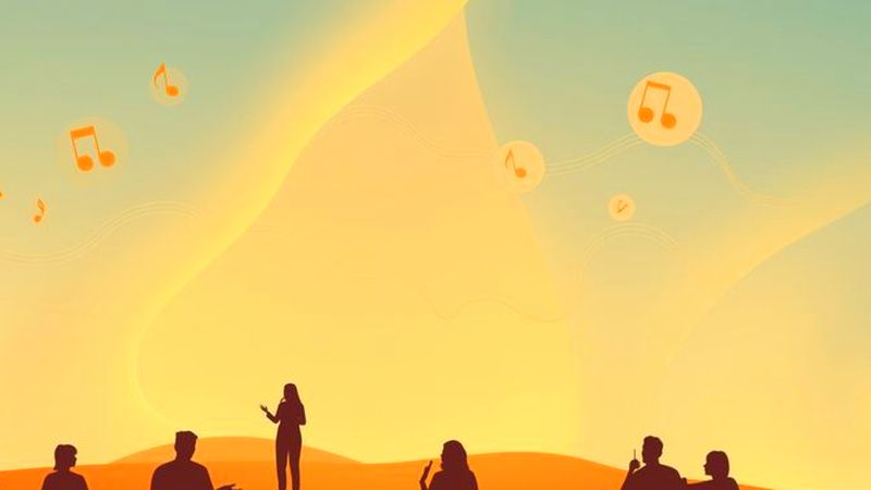 Un espacio tranquilo evoca armonía musical