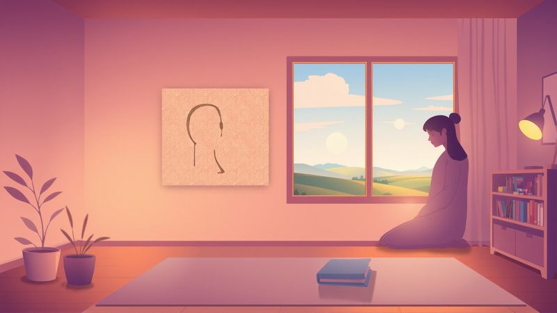 La ilustración evoca paz y comprensión profunda