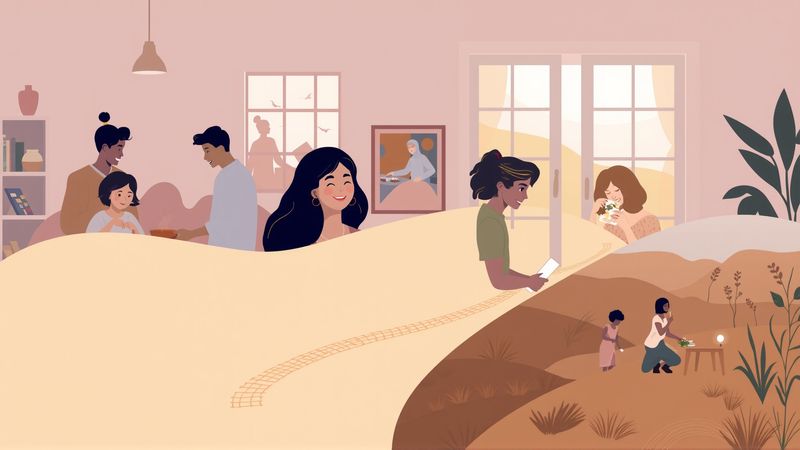 Un hogar iluminado conecta momentos armoniosos y crecimiento