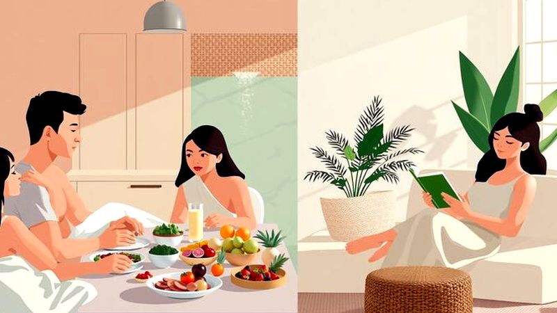 Ilustración editorial transmite paz y bienestar