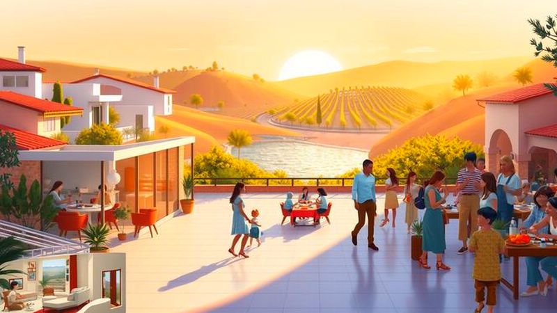 Un paisaje sereno y acogedor